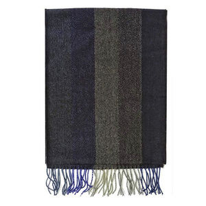 Men's  Herringbone Stripe Cashmere Scarf